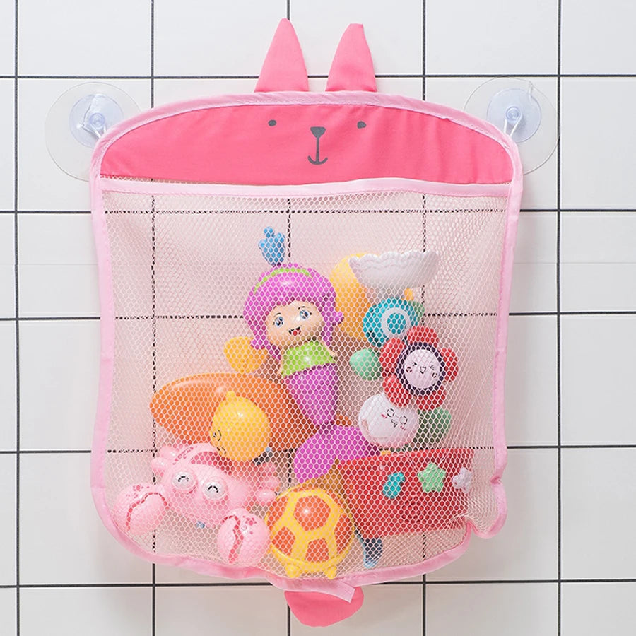 SplashPlay™ Bath Toy Organizer – Mesh Storage Bag for Kids