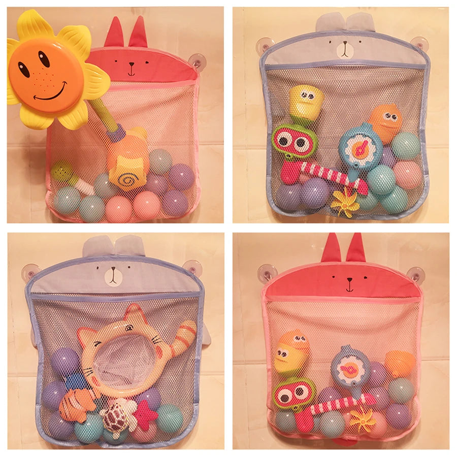 SplashPlay™ Bath Toy Organizer – Mesh Storage Bag for Kids